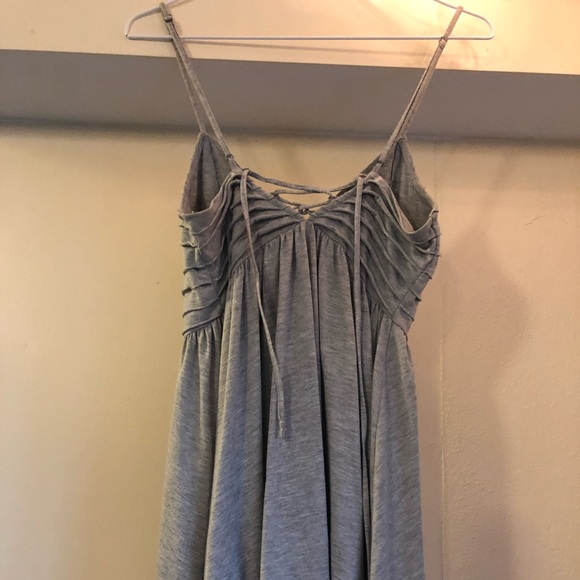 Kimchi Blue grey ruffle tie back mini dress - Picture 3 of 4